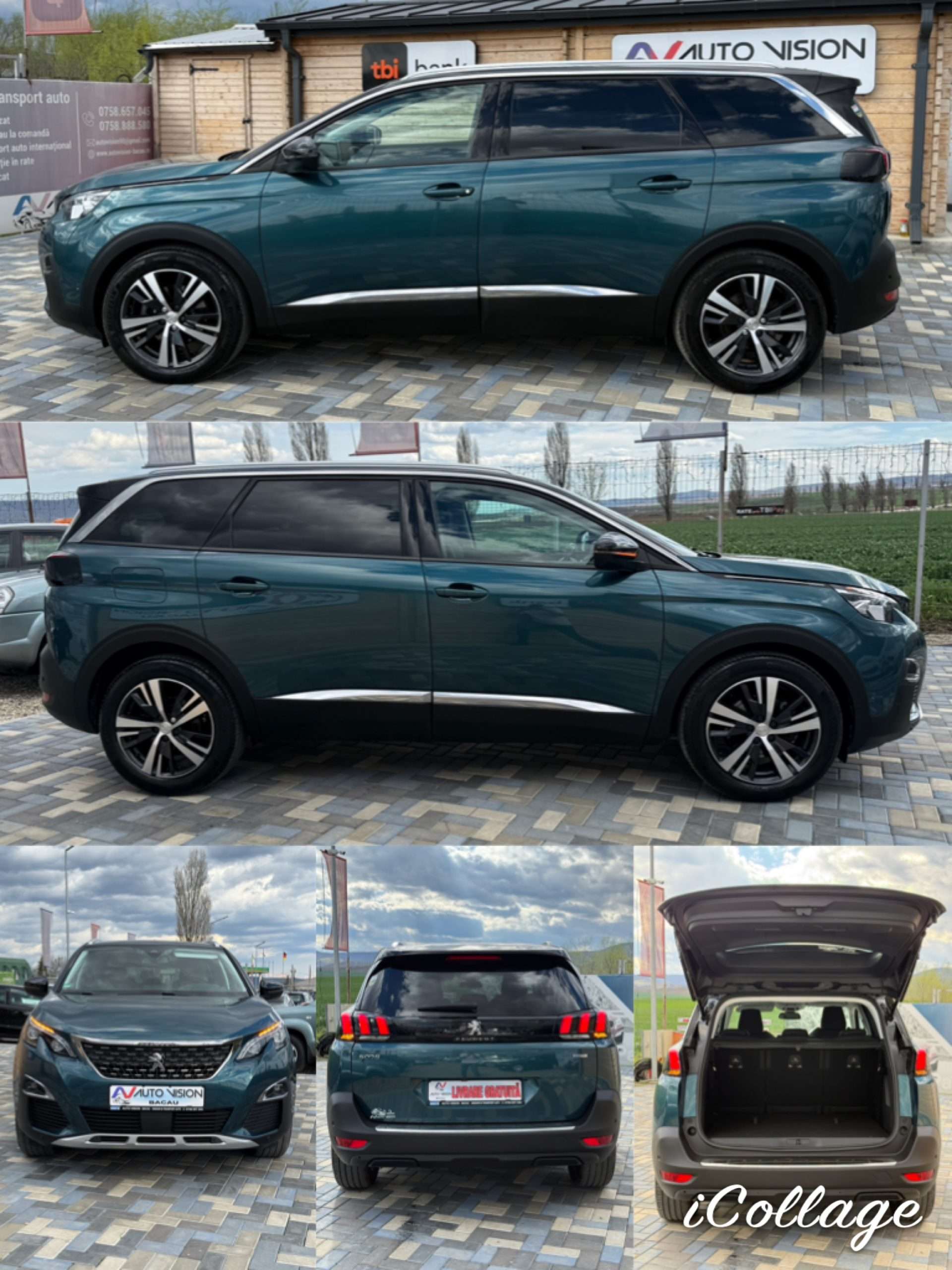 *Peugeot 5008 PureTech 1.2 Benzina 130Cp 06/2017 E6 i-Cockpit digital Full LED Km reali import Germania!