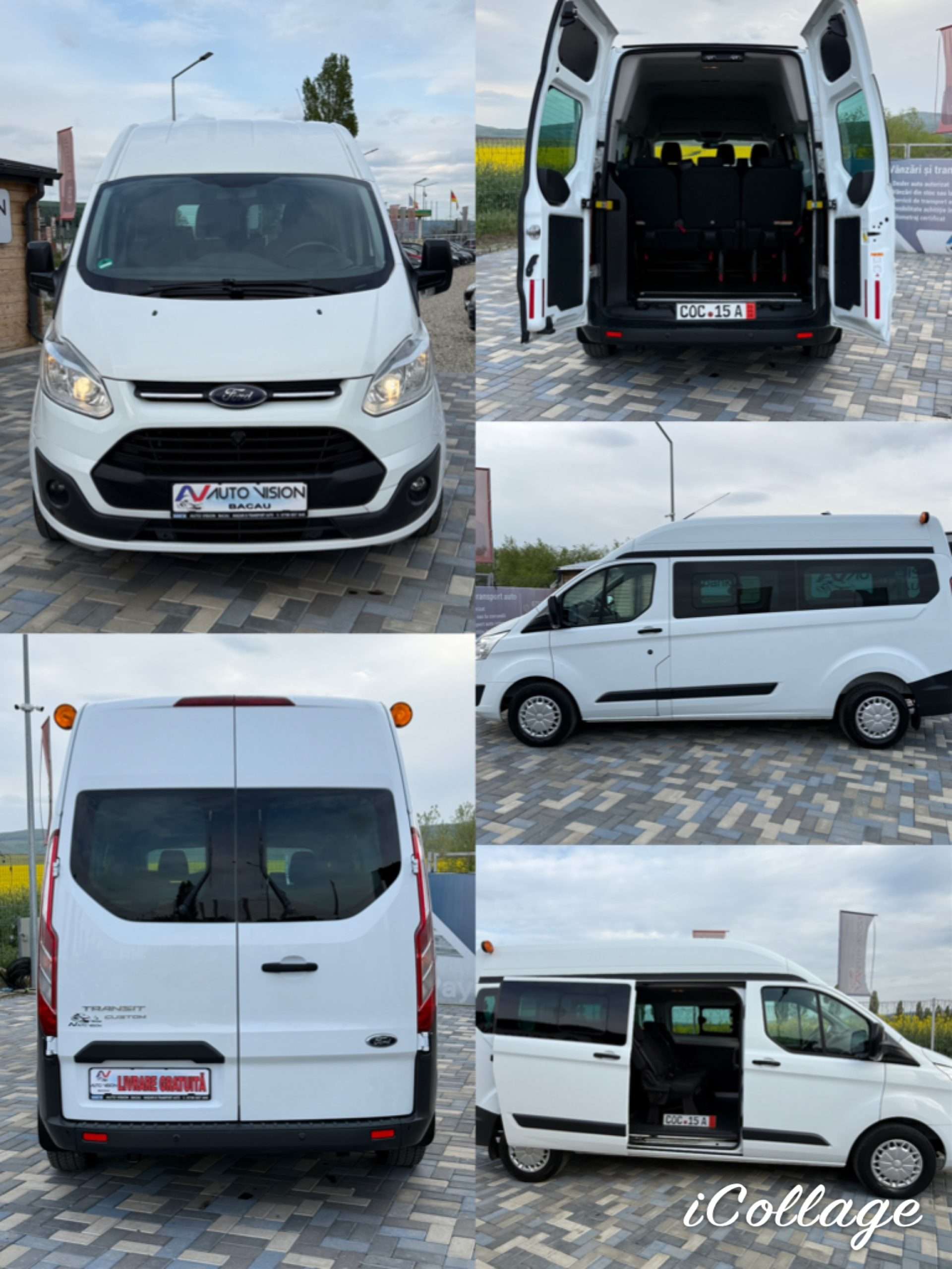 Ford Transit CUSTOM 8+1 locuri 2.2TDci 125CP 10/2014 scaune individuale in stare ireprosabila import Germania!
